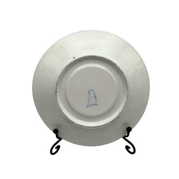 Antique Austrian Royal Vienna Style 9" Hand Painted Porcelain Plate Sappho Gilt - Picture 3 of 7